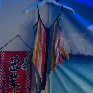 TOPSHOP STRIPPED BODYSUIT